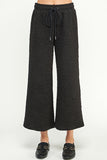 Black Quilted Lounge Pant