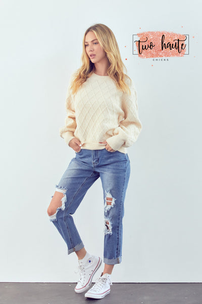 Cable Knit Chunky Sweater